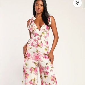 Lulu's Floral Jumpsuit - NWT